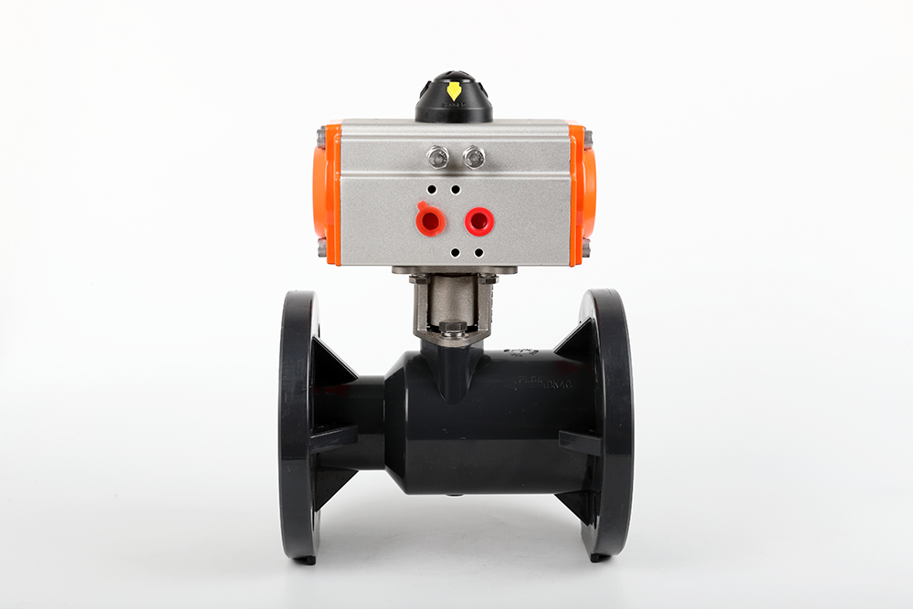 阳江气动法兰一体球阀